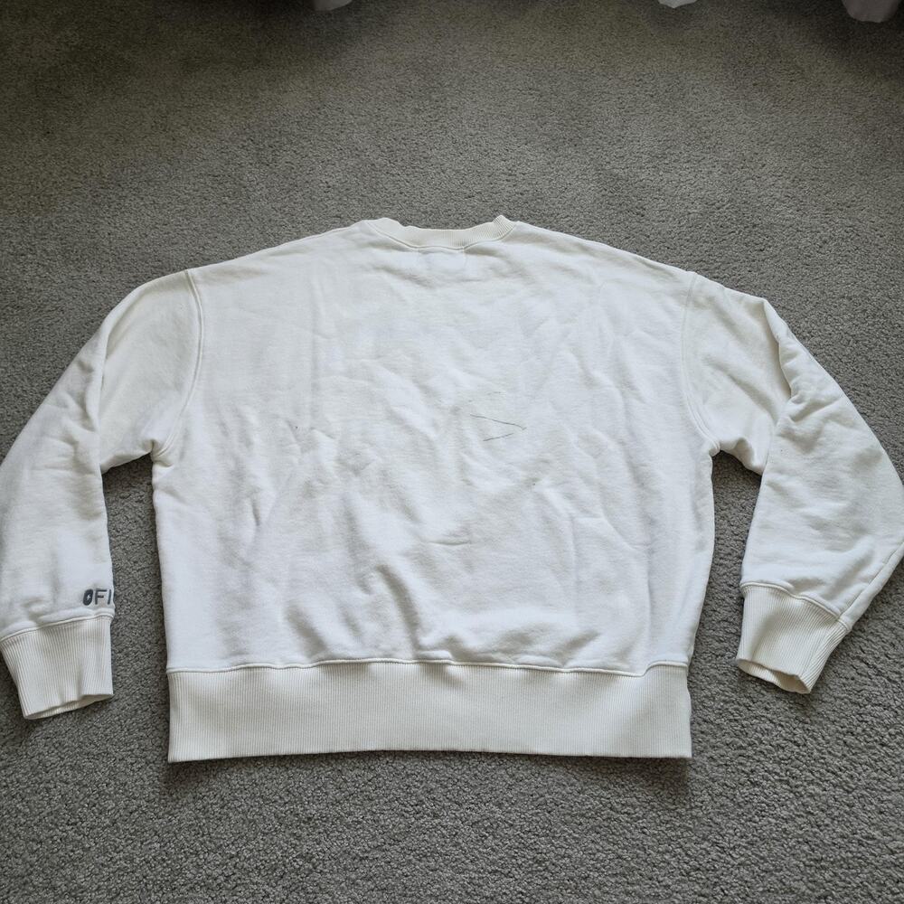 FIGS X Lingua Franca Sweatshirt Womens Large White I Am A Nurse Fleece Crewneck - Picture 3 of 11